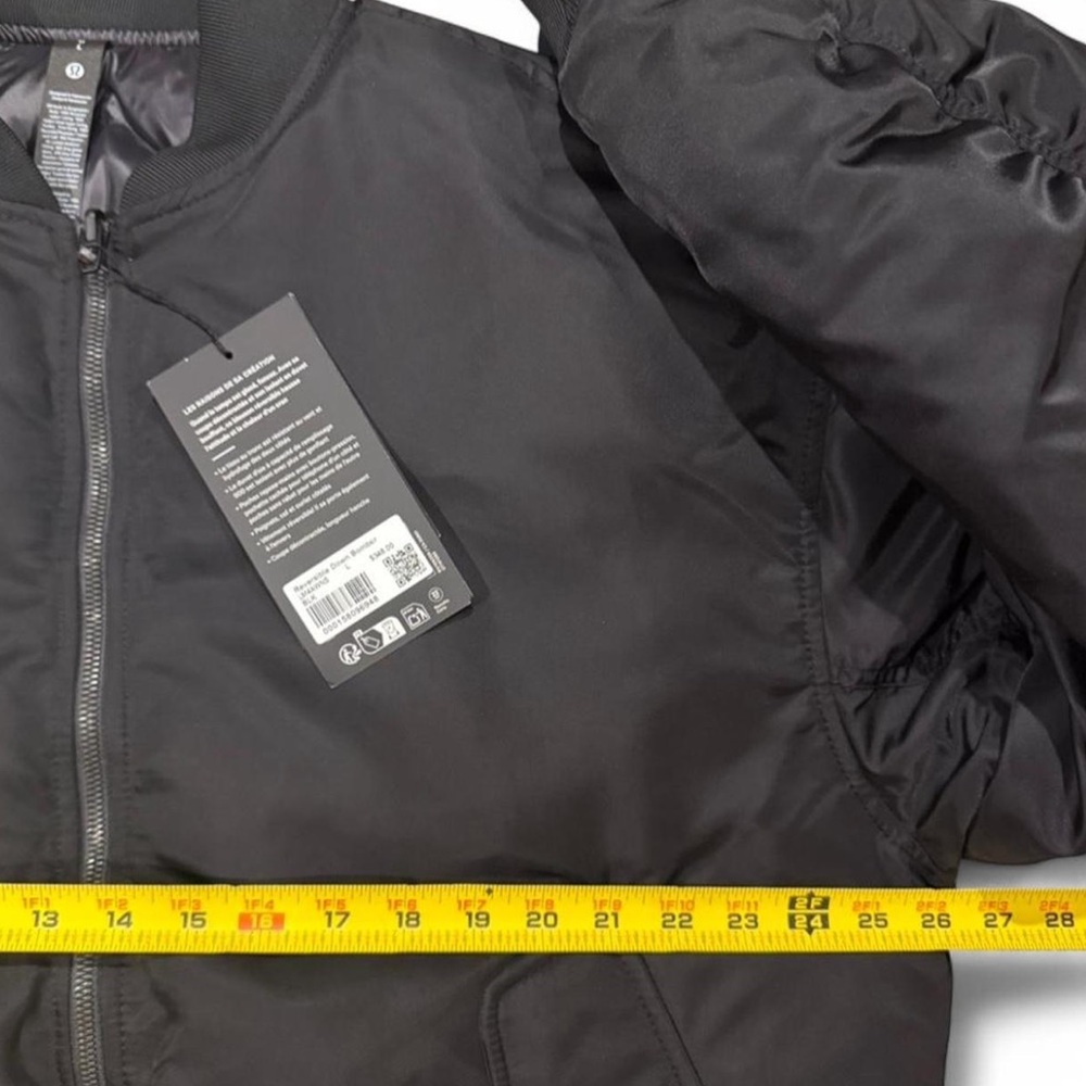 NWT Men's Lululemon Black Quilted Reversible Down Puffer Jacket Size Large - Picture 6 of 9